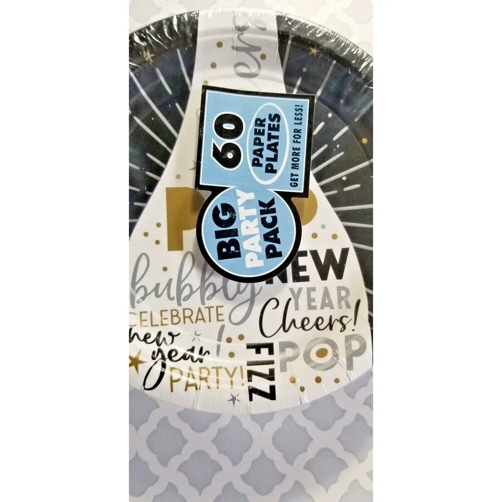 New Year's Paper Plates 7